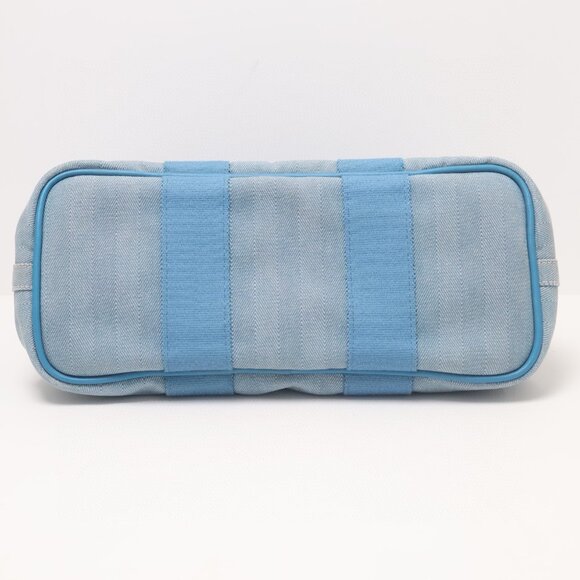 Hermès Vintage Swift Valparaiso Tote PM Blue Jean - Picture 6 of 16